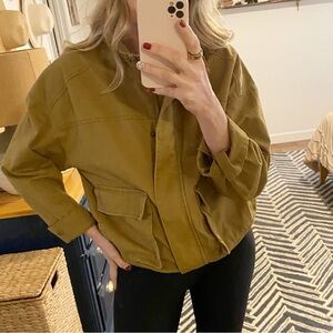 Old Navy Women's Mustard Utility Jacket